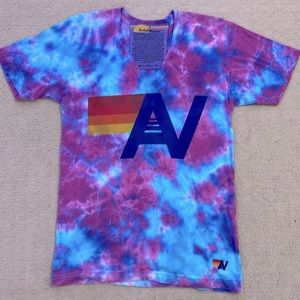 Aviator Nation Tie Dye V Neck